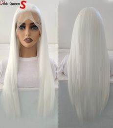 Bombenschalen Schneewittchen 13x4 synthetisches Haar vordere Spitzenperücke glühlos hitzebeständiges Glas Haar natürlicher Haaransatz freie teilende Frauen brasilianisches Haar synthetisches Haar