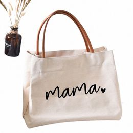 mama Tote Bag Women Lady Canvas New Mom Grandma Nana Mimi Gigi Gifts for Mother's Day Baby Shower Beach Travel Customise l8Kg#