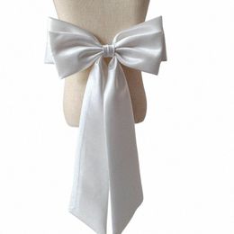 wholesale Seperate Satin Bow Wedding Dr Knots Removeable Prom Evening Party Dres Satin Knots DIY D4DP#