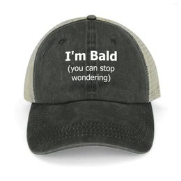 Berets I'm Bald. More Questions? Cowboy Hat Golf Cap Women's Hats 2024 Men's