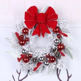 Decorative Flowers Christmas Vine Hanging Garland Holiday Art Wreath Festival Theme Multifunctional For Door Window Fireplace