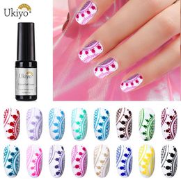 Ukiyo UV LED Liner Color Gel Nail Polish Soak Off Varnish Manicure Salon Nail Art Painting Line Painted Nail Gel Varnish7513518