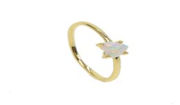 Wedding Rings TOP Quality Simple Single Stone Ring Heart Shaped Gold Colour Women Valentines Gift Jewellery For Lover Minimalist9167700