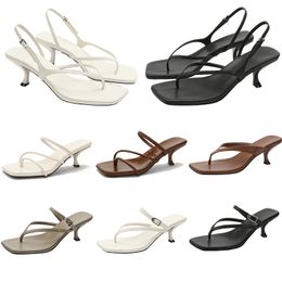 Erkekler kadın tasarımcı sandalet yaz plaj terlikleri gai siyah moda topuklu rahat kadın açık spor ayakkabılar szie34-39