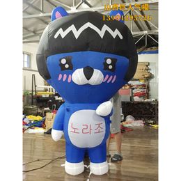 Mascot Costumes Hot Sale Advertisement Kakao's Air Mould Iatable Blue Cat Model