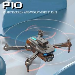 Drones Dual Camera HD Intelligent Obstacle Avoidance P10 Drone 8K Professional Aerial Photography Remote Control Quadcopter 240416