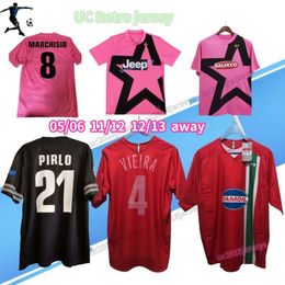 VIEIRA away 2005 2006 DEL PIERO Retro soccer jersey 05 06 11 14 ZIDANE NEDVED ZAMBROTTA TREZEGUET MARCHISIO Ancient DAVIDS classic football shirts