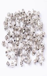 Wholesale 100g /piece Zinc alloy Europe Large hole beads For DIY jewelry making accessories 71407366759