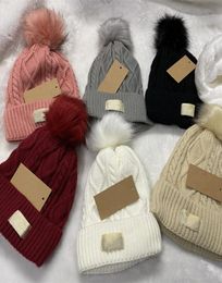 Womens Designer Beanie Hat Warm Autumn Women Wool Knit Beanie Ladies Cap Spring Skull Hats For Female4438250
