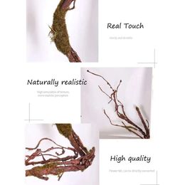 Twig 250Cm Artificial Christmas Large Realistic Tree Branches Fake Plants Wood Rattan Liana For Garden Wall Home Door Decoration 240127