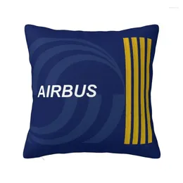 Pillow Airbus Fighter Pilot Cover 40x40cm Aviation Airplane Velvet Nordic Throw Case