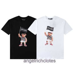 High end designer clothes for Paa Angles Chao pirate bear flag print loose hip hop couple short sleeve t-shirt mens and womens half sleeves With 1:1 original labels