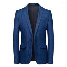 Men's Suits 6XL Boutique Fashion Business Cultivate One's Morality Leisure Pure Colour Gentleman's Wedding Presided Over Work Blazer