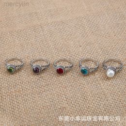 Designer David Yumans Yurma Jewellery Bracelet Popular Ring Womens Button Thread 8mm Ring New Ring