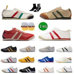 Mens Womens Outsdoor tiger mexico 66 Casual Shoes Running Shoes Onitsukass Summer Canvas Series MEXICO 66 DELUXE mens Onitsukass Combination Insole 36-45