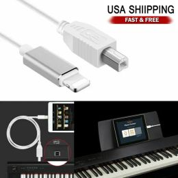 Cables 1/2PCS Lightning to TypeB MIDI Keyboard Converter Cable 1M For iPhone iPad IOS Audio Cable Guitar Parts & Accessories