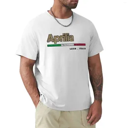 Men's Polos Retro Aprilia Italian City Flag Italy T-shirt Oversized Sweat Blacks T Shirts Men