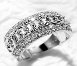 Wedding Rings For Women Men Classic Design Bridal Engagement Dazzling Cubic Zirconia Timeless Style Female Hip Hop Jewelry40794899653245