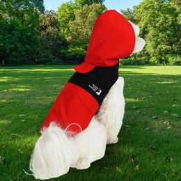 Dog Apparel Practical Bright Color Full Body Coverage Brim Layered Hooded Cloak Finely Stitched Waterproof Pet Raincoat For Outdoor