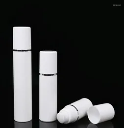 Storage Bottles 2024 15ml White Empty Vacuum Airless Plastic Lotion Cream Container Travel Size Pump