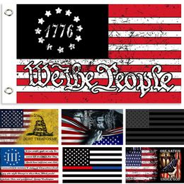 USA Flags Don't Tread On Me Flag 2nd Second Amendment Banner America We The People Flags 90*150cm