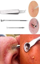 New arrival 3Pcs Stainless Steel Silver Blackhead Facial Acne Spot Pimple Remover Extractor Tool Comedone oc128045101