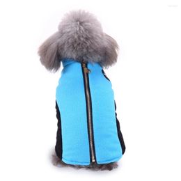 Dog Apparel Pet Clothes With Zipper Winter Warm Sport Comfort For Small Medium Chihuahua Accessories Costume