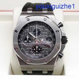 Fancy AP Wrist Watch Royal Oak Offshore 42mm Calendar Timing Red Devil Vampire Automatic Mechanical Steel Fashion Men's Watch Steel 26470ST.OO.A104CR.01 Gray Plate