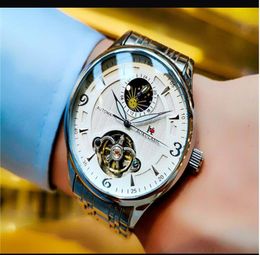 AOKULASIC brand watch mechanical Automatic movement STEEL band men039s Business fashion watches AOK0327061940