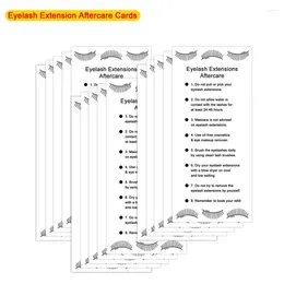 False Eyelashes 20 Pieces Eyelash Extension Aftercare Cards Small Business Salon Tools Accessories Lash Artist Customers Gift Ideas