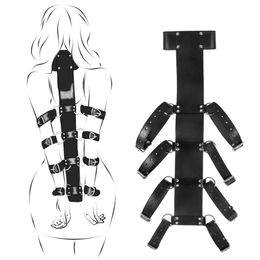 Behind Back BDSM Bondage Restraints Slave Armbinder Fetish Harness Erotic sexy Belt Products For Adult SM Games