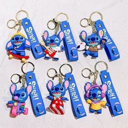 Keychains woman accessories designer key rings for women New Stitch Boy keychain pendant cartoon figure Stitch Boy car key chain pendant