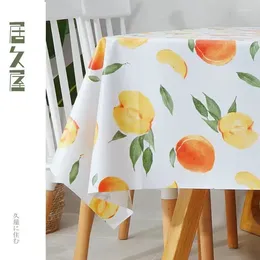 Table Cloth C14wholesale Peach Printed Pvc Tablecloth Modern Simple Home Fresh Nordic Ins Coffee El