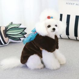 Dog Apparel Pet Clothes Fur Coat Soft Anti- Cat Thick Warm Clothing