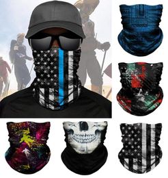 Magic Scarf 3D Seamless Cotton Skull Bandana Hiking Sport Tube Face Bicycle Headband Buffs Hunting Winter Snowboard Balaclava4393675