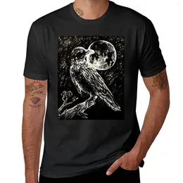 Men's Tank Tops The Raven Under Moonlight T-Shirt Korean Fashion Summer Clothes Anime Men