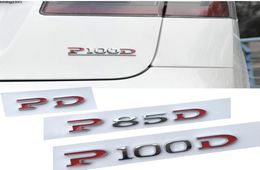 Car Trunk Chrome ABS Emblem Badge for Tesla Model 3 X S Roadster P100D Underline P85D P90D 85 100 Logo Stickers Car Accessories7487514