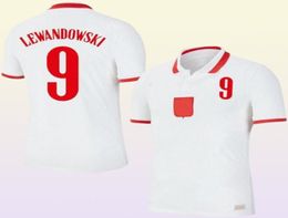 2021 Soccer Jersey Polos Home away t shirts 21 22 red white PISZCZEK MILIK PoLAnD youth LEWANDOWSKI Jerseys adult Kids kit football uniforms jerseys4747920