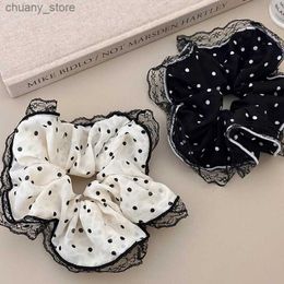Hair Rubber Bands Hair accessories rubber bands for women girl ties korean elastic scrunchies vintage popular leading fashion kawaii kpop Yoga new Y240417