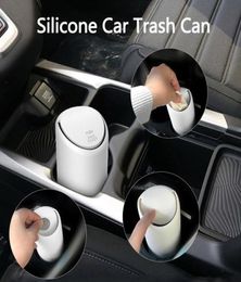 Other Interior Accessories Auto Car Garbage Trash Can Universal Silicone Dust Case Holder Rubbish Bin Organizer Storage Box8855031