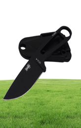 Portable Pocket Camping Survival Knives Ant Necklace Stainless Steel Fixed Blade Knife Outdoor Tool Full Tang Hunting knife Black 3119530