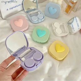 Sunglasses Cases Portable Contact Lens Case Eye Contact Lens Container For Travel Home Contact Len Remover Tool Kit With Mirror Contact Lens Case Y240416