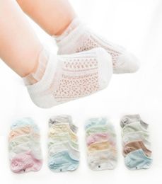 Baby Socks Newborn Anti Slip Socks For Girls Boy Soft Floor Sock Infant Glass stock Summer Children Sokken 5 PairsLot8104467