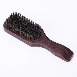 2024 Barber Wood Handle Hairdressing Soft Hair Cleaning Brush Retro Neck Duster Broken Remove Comb Hair Styling Salon Tools for barber wood