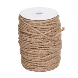 Party Supplies Decoration Twine 100m Length 3 Strand Fiber Jute Rope Dia 4mm Heavy Duty For Wedding Showers