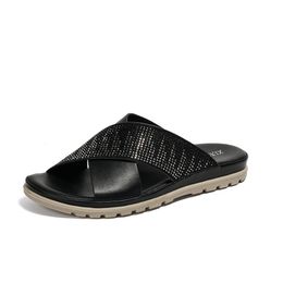 Tasarımcılar Slippers Slaytlar Kadın Sandal Yaz Plajı Açık Mekan Ayakkabıları Ev Ofis Kat Slip Bottom Çift El Yapımı Sandalet Boyutu 36-42
