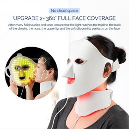 silicone 7 Colour pdt phototherapy device use portable pdt machine red light therapy face wrinkle removal pdt light acne treatment