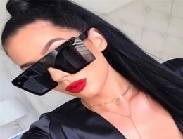 2019 new Luxury modern stylish men sunglasses flat top square designer glasses Oversized Square Sunglasses Shade Mirror Brand New 5800287