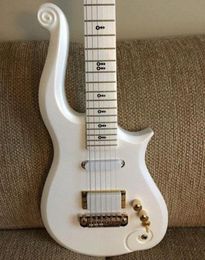 Special Scroll Horn Rare Diamond Series Prince Cloud Apline White Electric Guitar Alder Body Maple Neck Black Symbol Inlay In St7644899