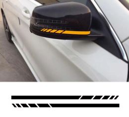 2pcs Side Rear View Mirror Stripes Decal Sticker for Mercedes Benz W204 W212 W117 W176 Edition 1 AMG Style4109087